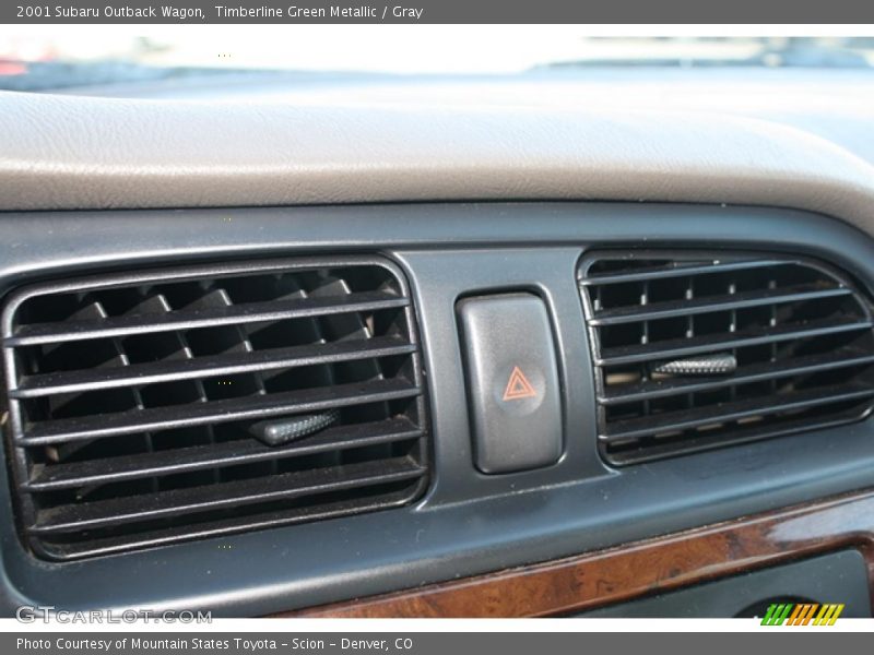 Timberline Green Metallic / Gray 2001 Subaru Outback Wagon