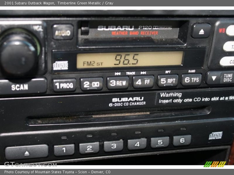 Timberline Green Metallic / Gray 2001 Subaru Outback Wagon