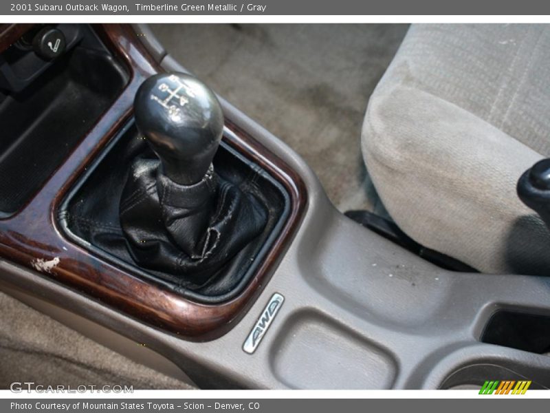 Timberline Green Metallic / Gray 2001 Subaru Outback Wagon