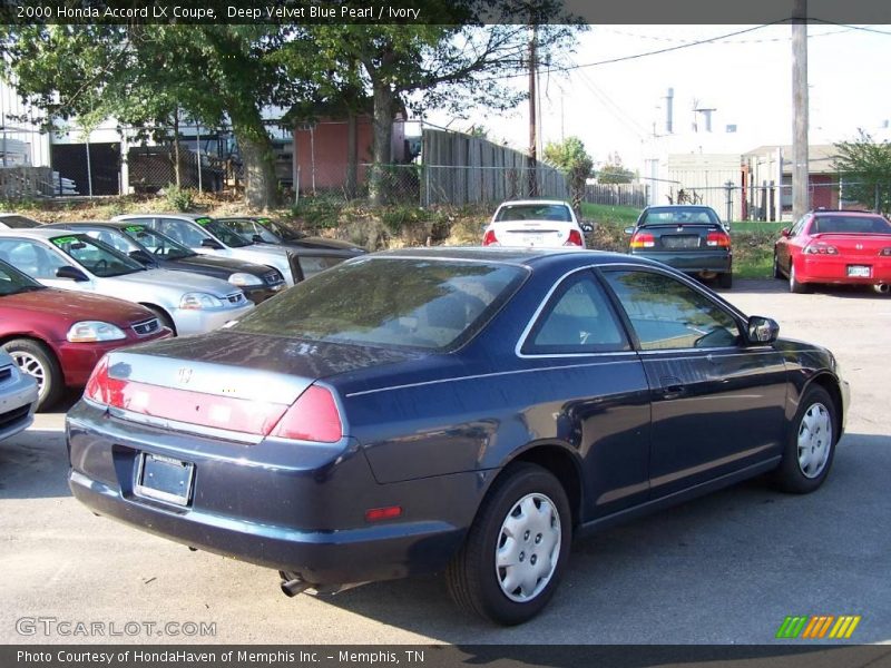 Deep Velvet Blue Pearl / Ivory 2000 Honda Accord LX Coupe