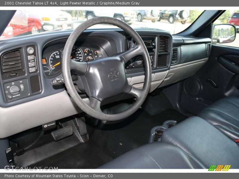 Light Pewter Metallic / Graphite/Medium Gray 2001 Chevrolet Tahoe LT 4x4
