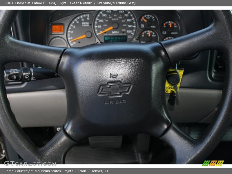 Light Pewter Metallic / Graphite/Medium Gray 2001 Chevrolet Tahoe LT 4x4