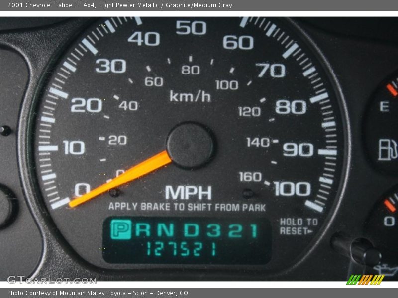 Light Pewter Metallic / Graphite/Medium Gray 2001 Chevrolet Tahoe LT 4x4
