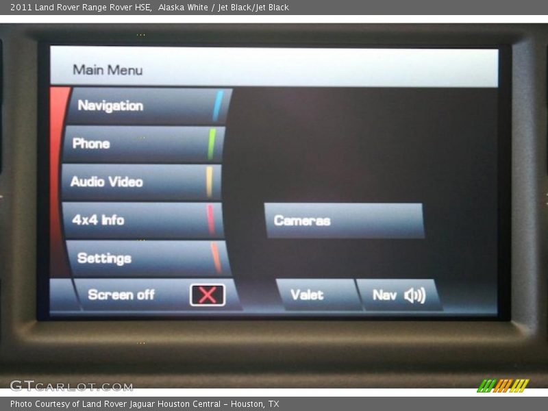 Alaska White / Jet Black/Jet Black 2011 Land Rover Range Rover HSE
