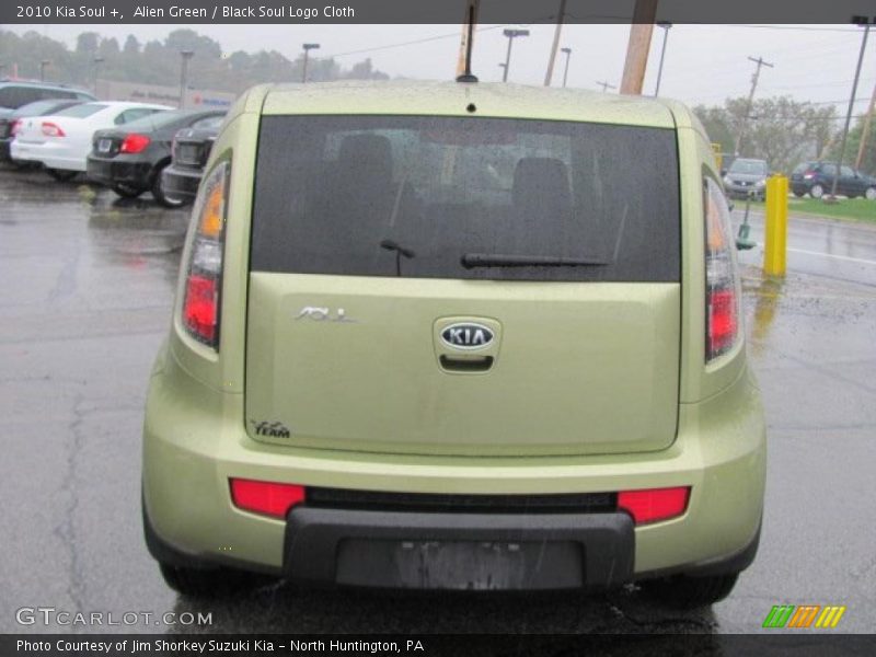 Alien Green / Black Soul Logo Cloth 2010 Kia Soul +