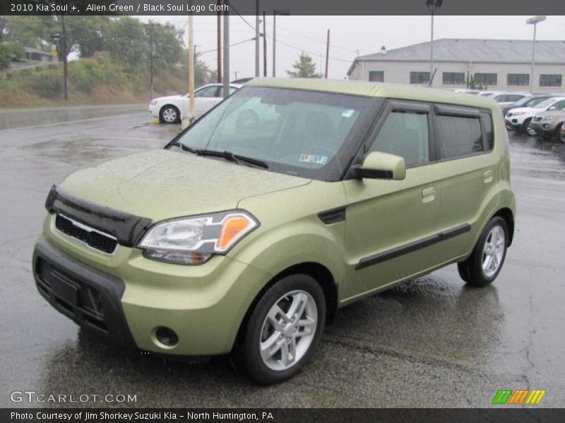 Alien Green / Black Soul Logo Cloth 2010 Kia Soul +