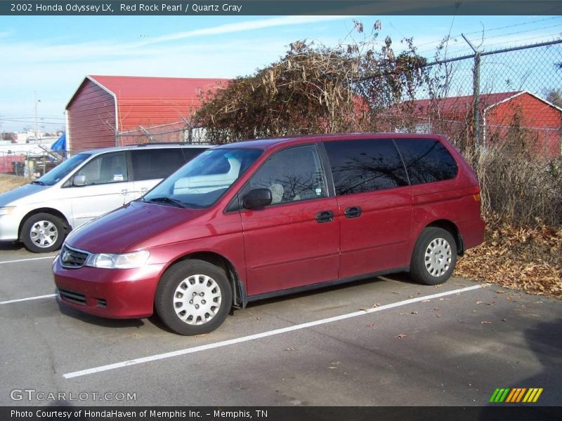 Red Rock Pearl / Quartz Gray 2002 Honda Odyssey LX