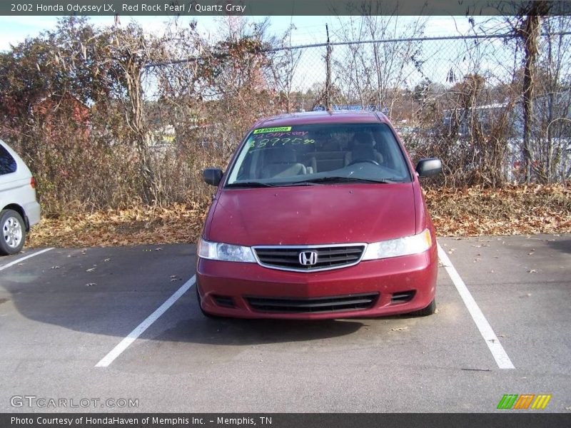 Red Rock Pearl / Quartz Gray 2002 Honda Odyssey LX