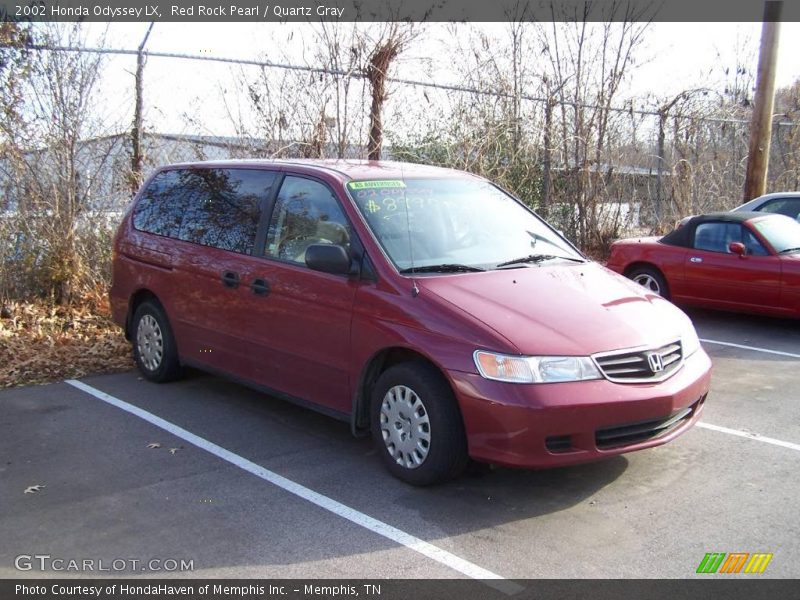 Red Rock Pearl / Quartz Gray 2002 Honda Odyssey LX