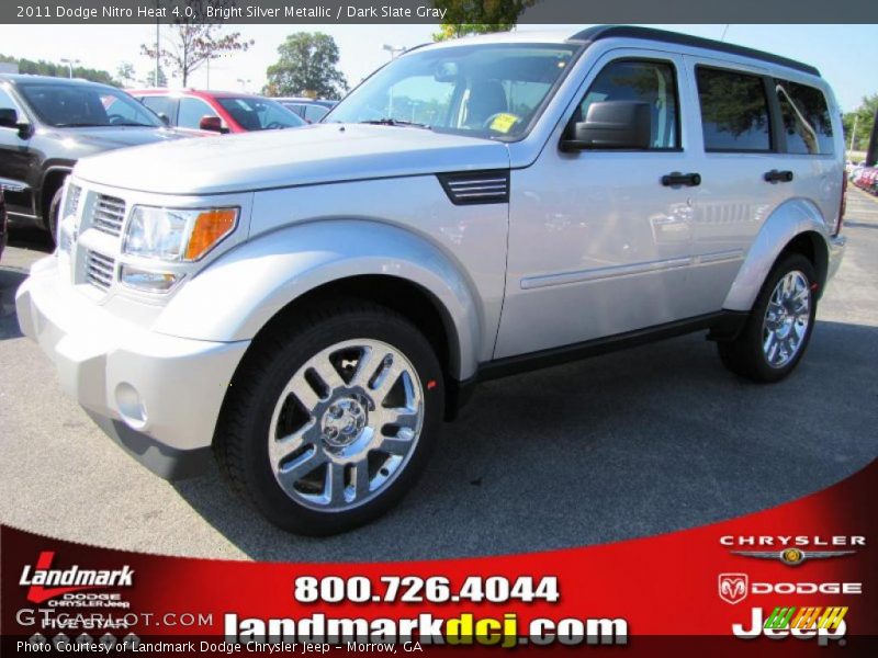 Bright Silver Metallic / Dark Slate Gray 2011 Dodge Nitro Heat 4.0