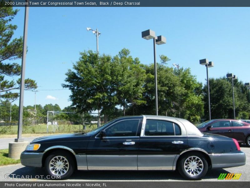 Black / Deep Charcoal 2000 Lincoln Town Car Congressional Town Sedan