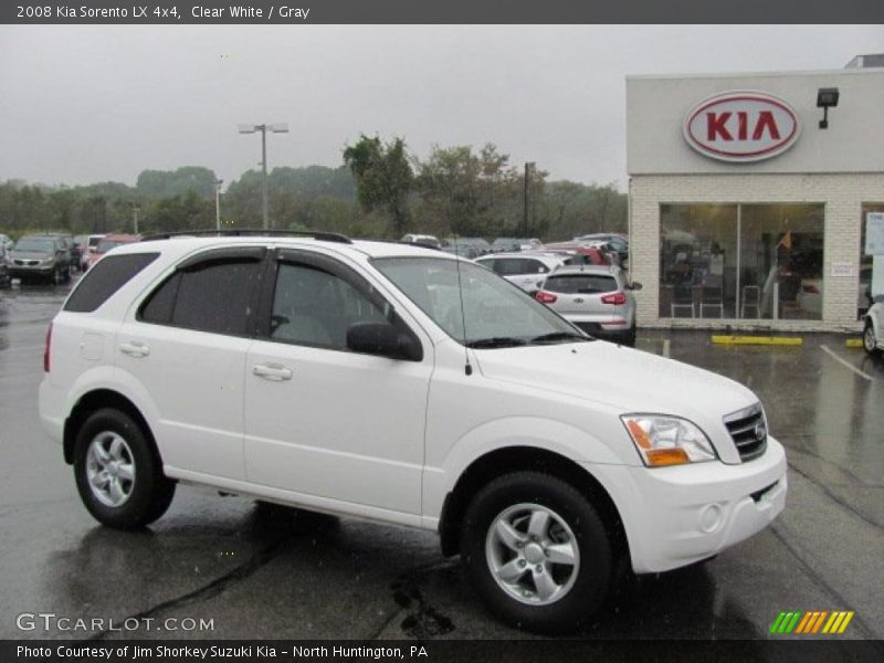 Clear White / Gray 2008 Kia Sorento LX 4x4