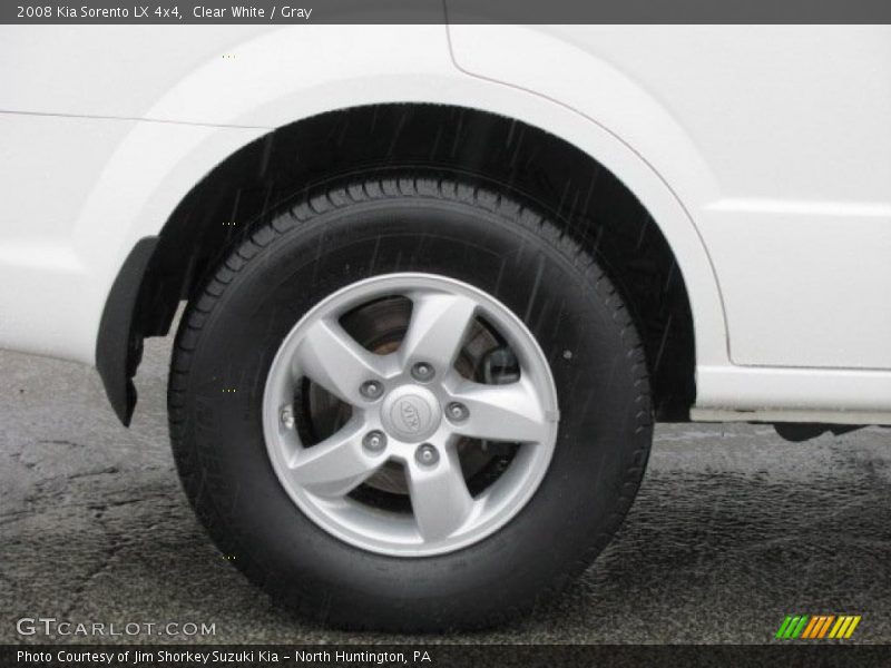 Clear White / Gray 2008 Kia Sorento LX 4x4