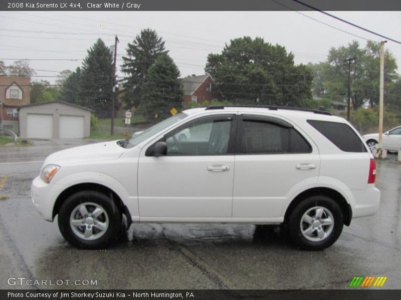 Clear White / Gray 2008 Kia Sorento LX 4x4