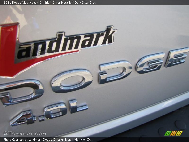 Bright Silver Metallic / Dark Slate Gray 2011 Dodge Nitro Heat 4.0
