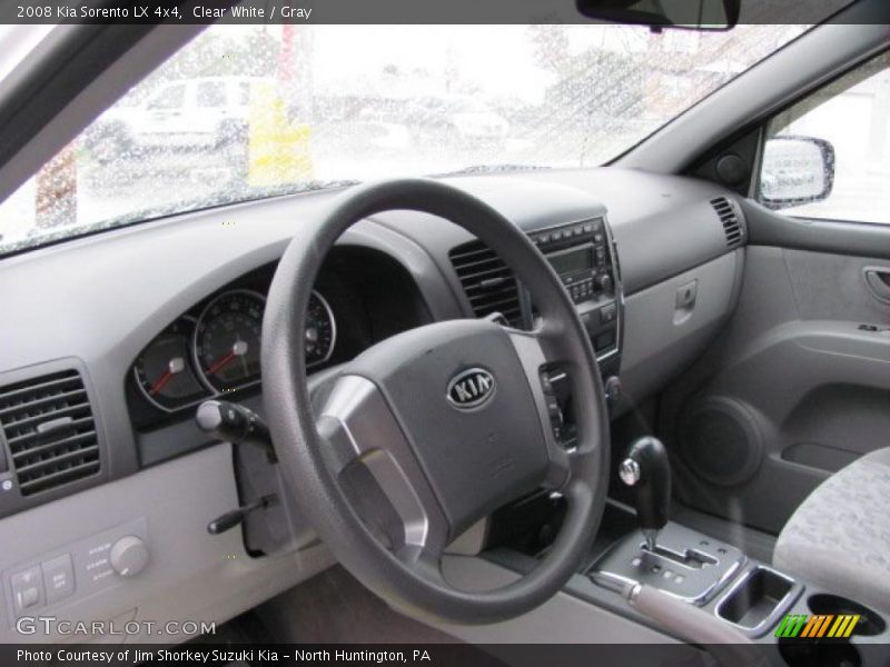 Clear White / Gray 2008 Kia Sorento LX 4x4