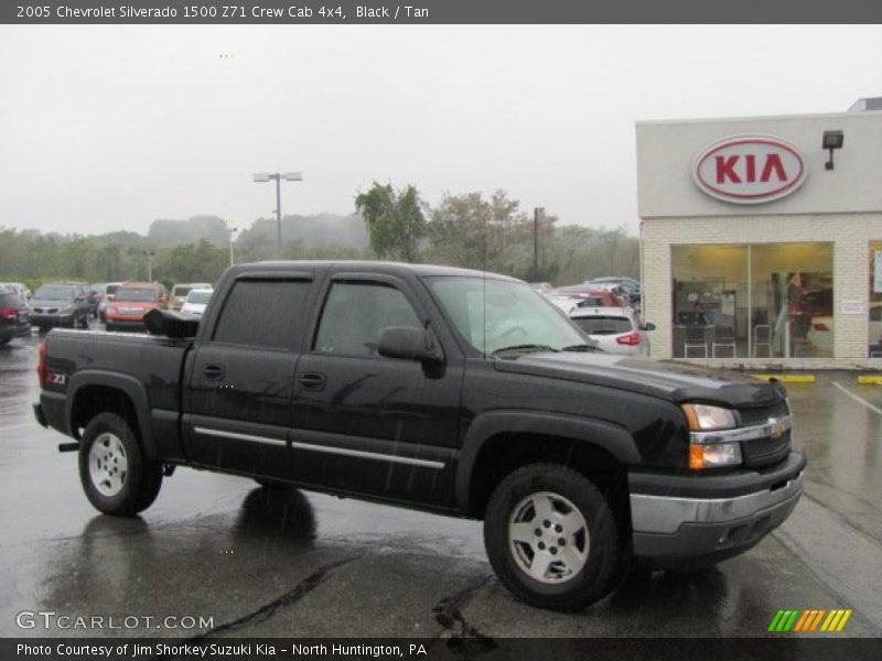 Black / Tan 2005 Chevrolet Silverado 1500 Z71 Crew Cab 4x4