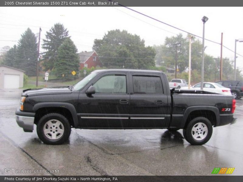 Black / Tan 2005 Chevrolet Silverado 1500 Z71 Crew Cab 4x4