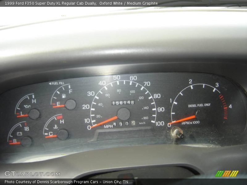 Oxford White / Medium Graphite 1999 Ford F350 Super Duty XL Regular Cab Dually