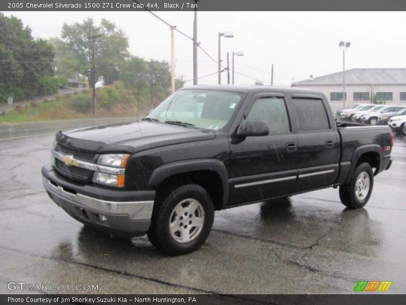 Black / Tan 2005 Chevrolet Silverado 1500 Z71 Crew Cab 4x4