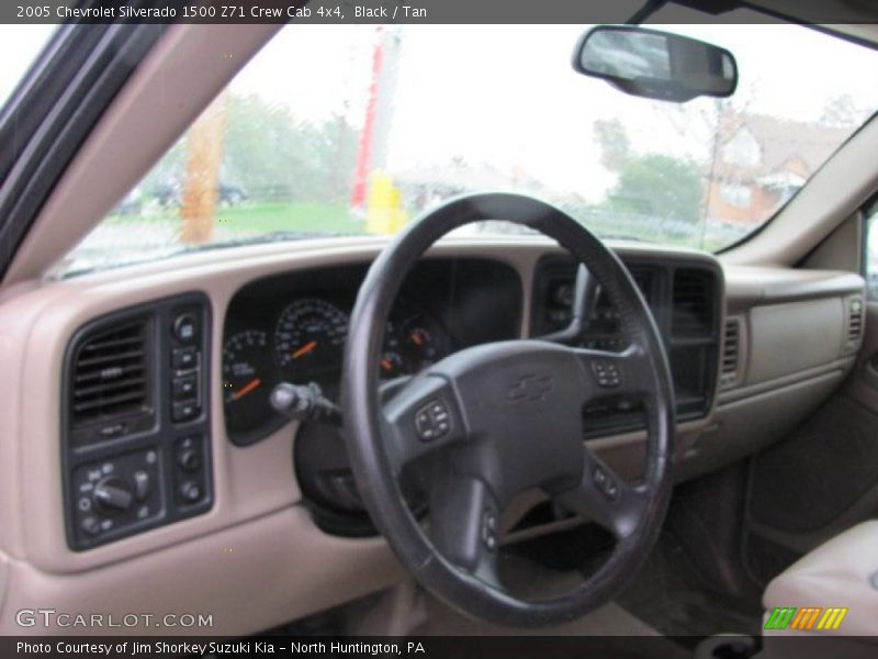 Black / Tan 2005 Chevrolet Silverado 1500 Z71 Crew Cab 4x4
