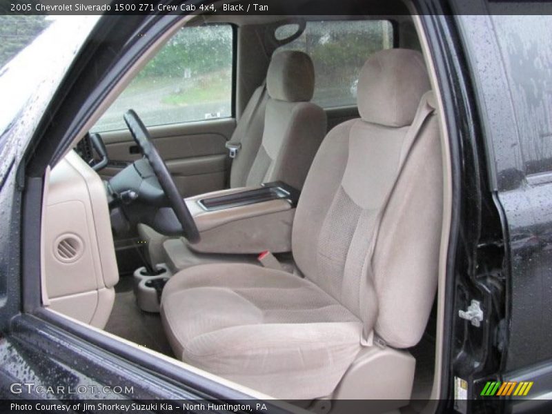 Black / Tan 2005 Chevrolet Silverado 1500 Z71 Crew Cab 4x4