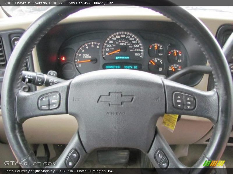 Black / Tan 2005 Chevrolet Silverado 1500 Z71 Crew Cab 4x4