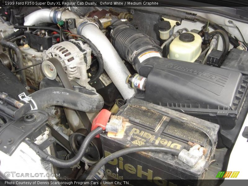 Oxford White / Medium Graphite 1999 Ford F350 Super Duty XL Regular Cab Dually