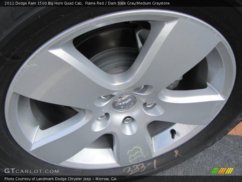 Flame Red / Dark Slate Gray/Medium Graystone 2011 Dodge Ram 1500 Big Horn Quad Cab