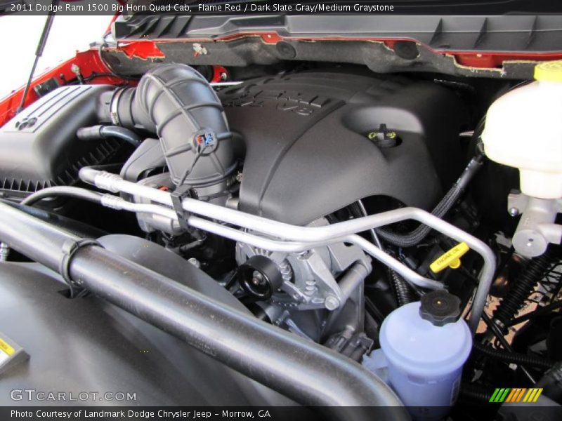 Flame Red / Dark Slate Gray/Medium Graystone 2011 Dodge Ram 1500 Big Horn Quad Cab