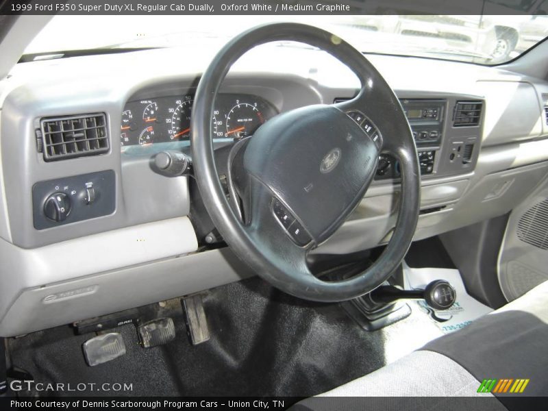 Oxford White / Medium Graphite 1999 Ford F350 Super Duty XL Regular Cab Dually