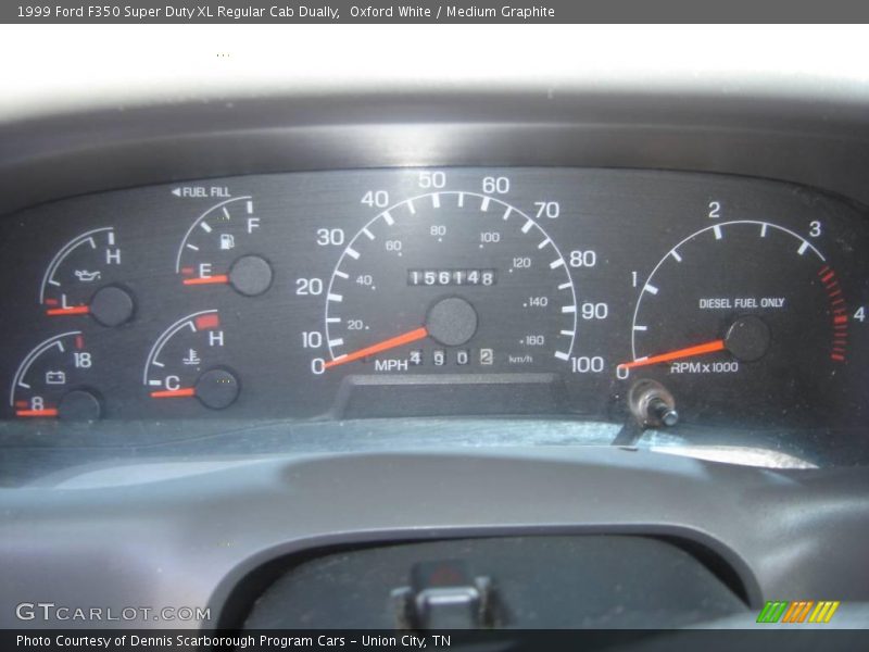 Oxford White / Medium Graphite 1999 Ford F350 Super Duty XL Regular Cab Dually