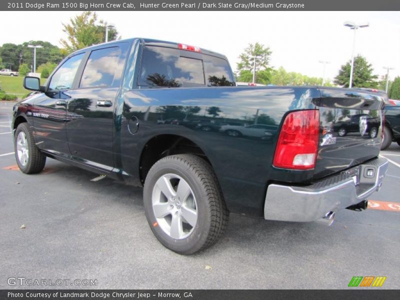 Hunter Green Pearl / Dark Slate Gray/Medium Graystone 2011 Dodge Ram 1500 Big Horn Crew Cab