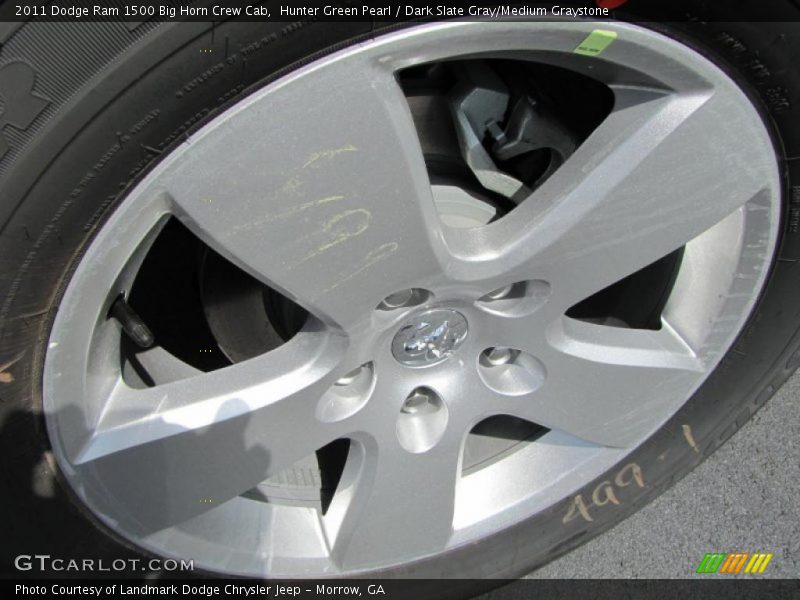 Hunter Green Pearl / Dark Slate Gray/Medium Graystone 2011 Dodge Ram 1500 Big Horn Crew Cab