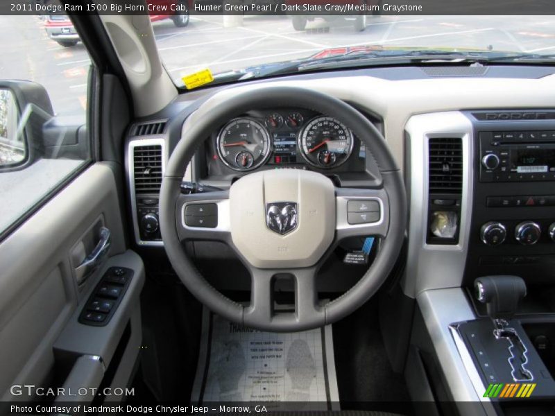 Hunter Green Pearl / Dark Slate Gray/Medium Graystone 2011 Dodge Ram 1500 Big Horn Crew Cab