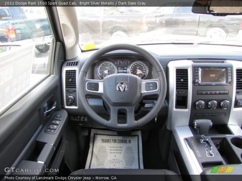 Bright Silver Metallic / Dark Slate Gray 2011 Dodge Ram 1500 Sport Quad Cab