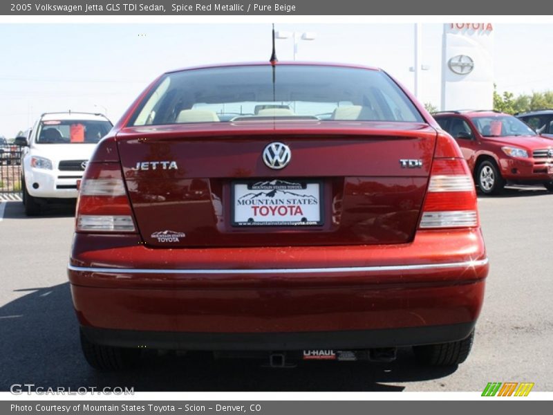 Spice Red Metallic / Pure Beige 2005 Volkswagen Jetta GLS TDI Sedan