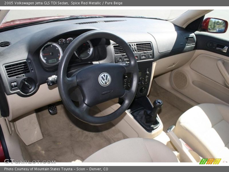 Spice Red Metallic / Pure Beige 2005 Volkswagen Jetta GLS TDI Sedan