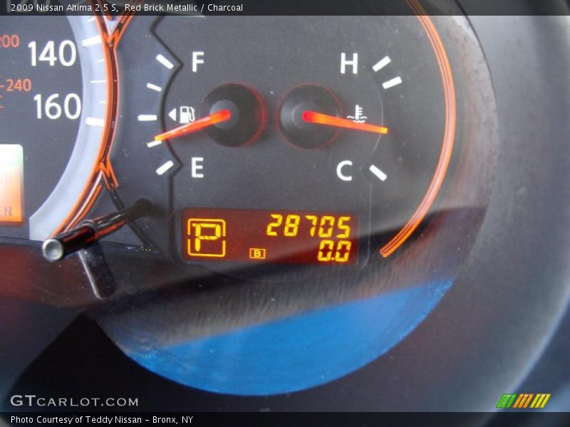 Red Brick Metallic / Charcoal 2009 Nissan Altima 2.5 S