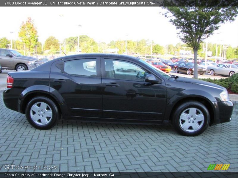 Brilliant Black Crystal Pearl / Dark Slate Gray/Light Slate Gray 2008 Dodge Avenger SE