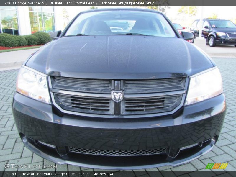 Brilliant Black Crystal Pearl / Dark Slate Gray/Light Slate Gray 2008 Dodge Avenger SE