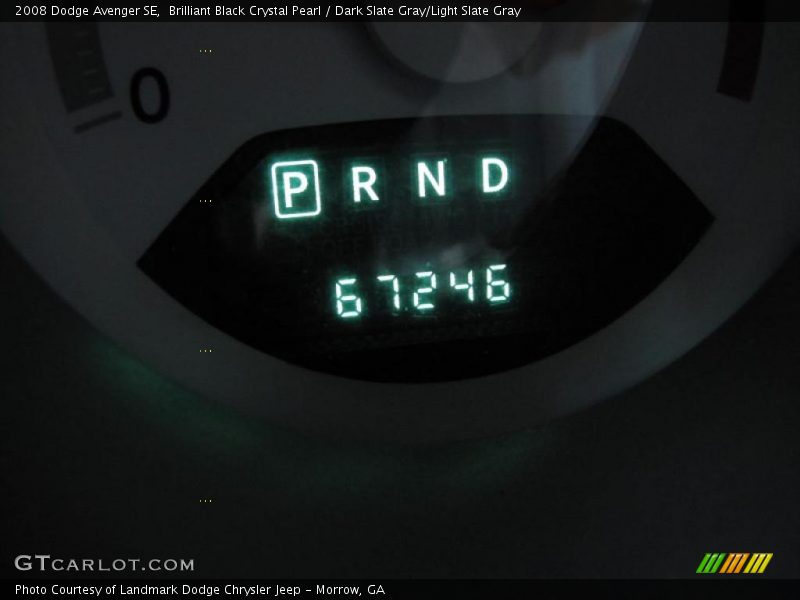 Brilliant Black Crystal Pearl / Dark Slate Gray/Light Slate Gray 2008 Dodge Avenger SE