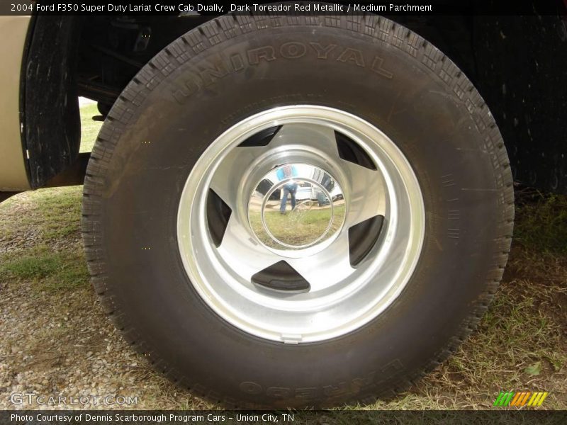 Dark Toreador Red Metallic / Medium Parchment 2004 Ford F350 Super Duty Lariat Crew Cab Dually