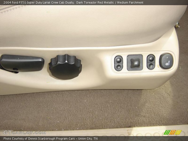 Dark Toreador Red Metallic / Medium Parchment 2004 Ford F350 Super Duty Lariat Crew Cab Dually