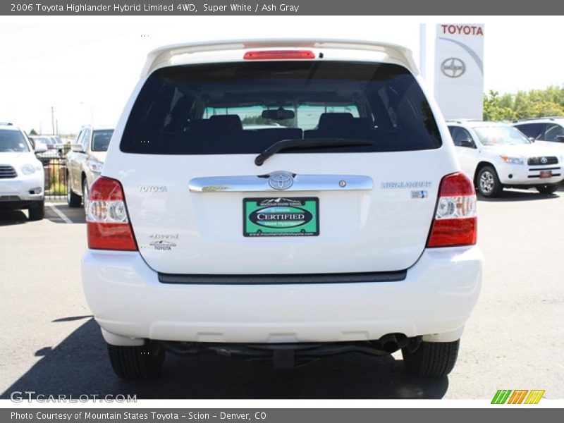 Super White / Ash Gray 2006 Toyota Highlander Hybrid Limited 4WD