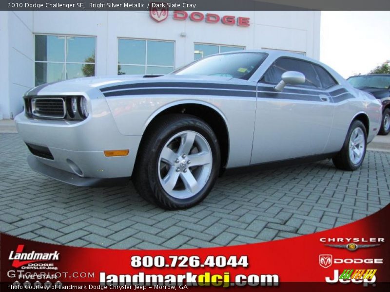 Bright Silver Metallic / Dark Slate Gray 2010 Dodge Challenger SE