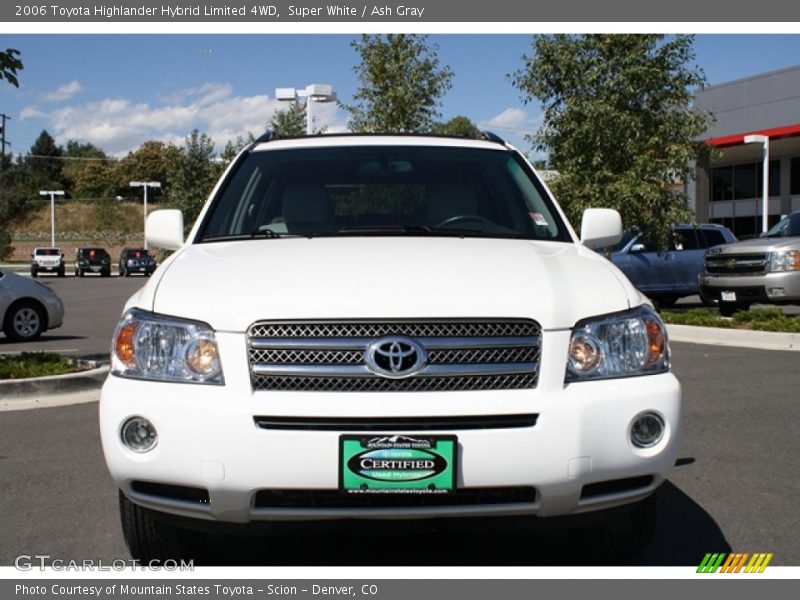 Super White / Ash Gray 2006 Toyota Highlander Hybrid Limited 4WD