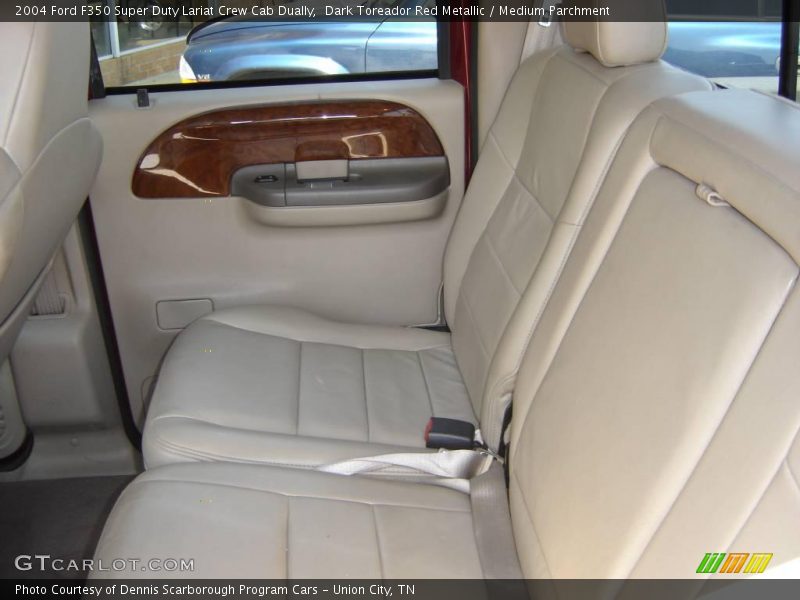 Dark Toreador Red Metallic / Medium Parchment 2004 Ford F350 Super Duty Lariat Crew Cab Dually