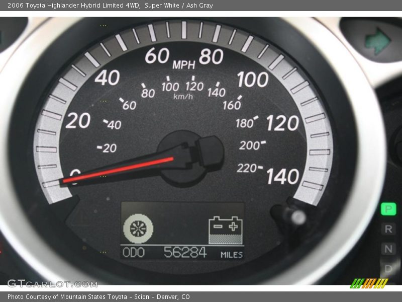 Super White / Ash Gray 2006 Toyota Highlander Hybrid Limited 4WD