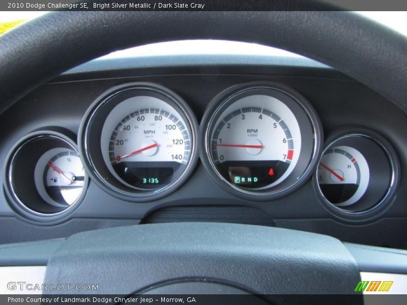 Bright Silver Metallic / Dark Slate Gray 2010 Dodge Challenger SE